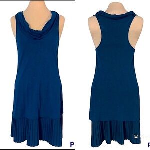 Free People cowl neck with pleated skirt dress